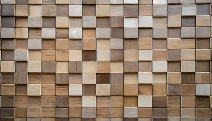 Wooden mosaic texture wallpaper