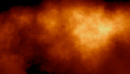 Abstract fire smoke misty fog on isolated black background. Texture overlays. Paranormal mystic smoke, clouds for movie scenes.