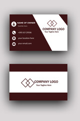 Brown business card 