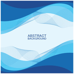 Abstract beach wave background design with blue vector combination, concept design for book cover, wallpaper, swimming pool, marine, lake