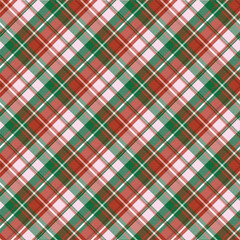 Christmas Plaids Digital Papers, traditional Checks Tartan Papers, Holiday Digital Scrapbooking , Red and Green Merry Pattern