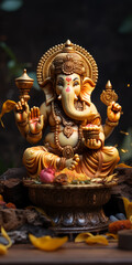 Fototapeta premium Lord Ganesha Indian God