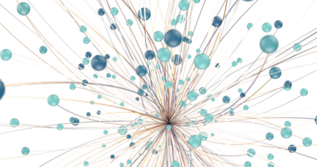 technology with polygonal shapes on dark blue background.