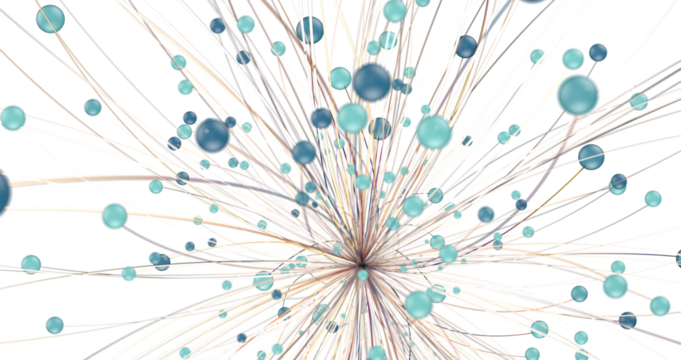 technology with polygonal shapes on dark blue background.