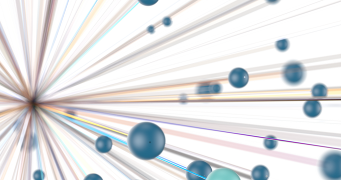 technology with polygonal shapes on dark blue background.