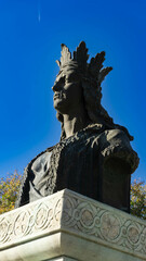 The statue of "Doamna Stanca", Fagaras, Romania