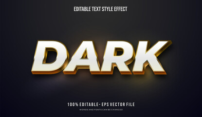 Editable text effect futuristic shiny gold color. Text style effect. Editable fonts vector files.