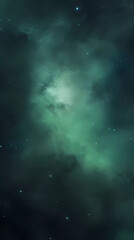 Naklejka premium Tranquil Dusk Haven: Celestial Nightfall Oasis for Serene Mobile Wallpaper, Generated by AI