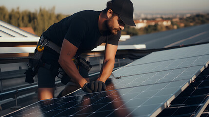 Minting and maintenance of solar panels by an expert.