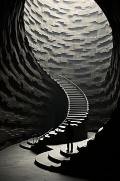 Escheresque Architectural Spiral