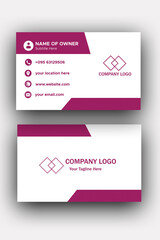 Light purple business card 
