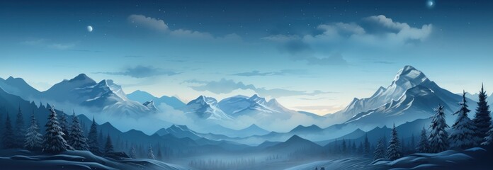 the winter landscape is featured in an animation,