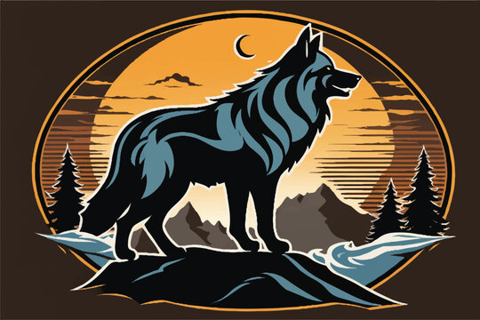 recommend clip art: Wolf logo. Wolf Logo vector Illustrated. Alpha Spirit: The Majestic Howl. Illustration. wolf logo design vector symbol graphic idea creative. Wolf head Vector illustration.