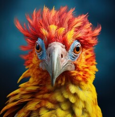 a bird looking into the camera,