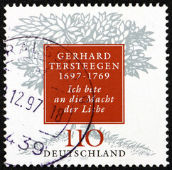 Postage stamp Germany 1997 tree and title of hymn, dedicated to Gerhard Tersteegen (1697-1769), religious writer and hymnist