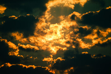 Beautiful sky in Greece, Kiveri summer 2023
