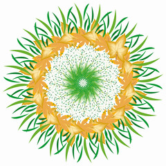 grass with flower