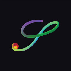 Creative Design vector Font of twisted Ribbon for Title, Header, Lettering, Logo, letter design art, A to Z alphabet colorful, 3d A to Z alphabet colorful,3d Letters