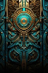 Abstract African style tribal ornamental background