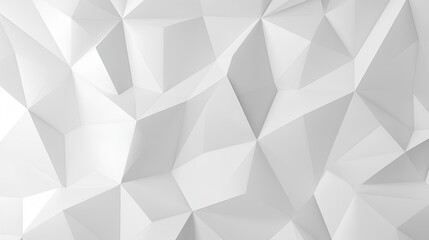 Obraz premium Abstract white 3d polygonal background. generative AI