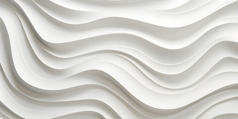 Abstract waves white textured background