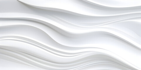 Abstract waves white textured background