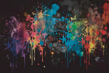 Multicolored abstract dirty grunge background - obrazy, fototapety, plakaty