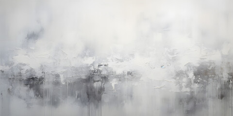 Grey and white abstract textured oil painting background