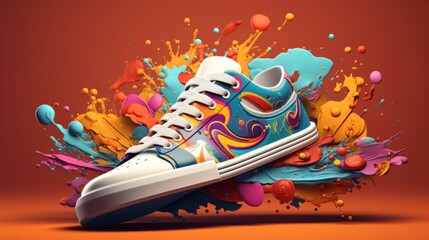 Commercial Cover Design of shoes - Powered by Adobe