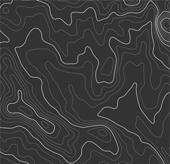 Grey contours vector topography. Mountain terrain geographic map. Elevation graphic contour height lines. Topographic map