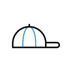 Cricket Cap Icon vector stock illustration