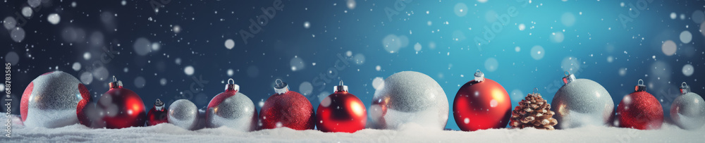 Poster abstract background with christmas theme, web site header or footer template