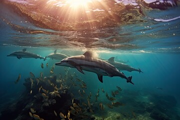 Obraz premium underwater sea scape