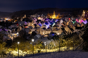 The historic center of Freudenberg in Germany