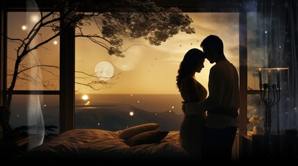 A montage capturing various moments of a couple's romantic day, from breakfast in bed to a moonlit stroll