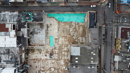 
aerial images with drone of bogota