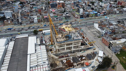 
aerial images with drone of bogota