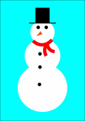 Snowman Textless Christmas Card