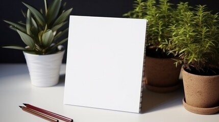 Notepad with blank front,