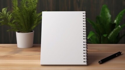 Notepad with blank front,