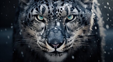 Fototapeta premium snow leopard, asia wallpapers,