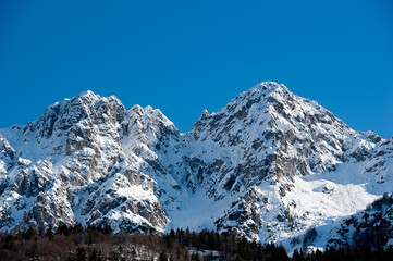 Monte Alben after the snowfall