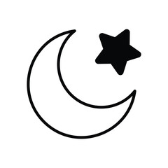 Muslim icon vector stock illustration