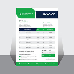 Vector creative modern invoice business template