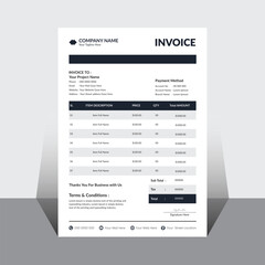 Vector creative modern invoice business template