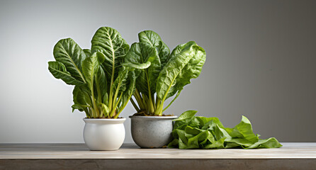 Fototapeta premium Spinach. Portrait. Ideal for advertising or banner.
