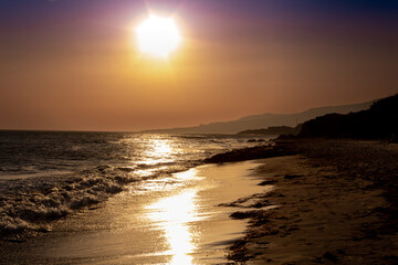 Puesta de sol en la Playa