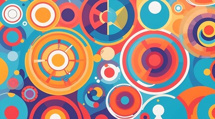 abstract background with colorful circles