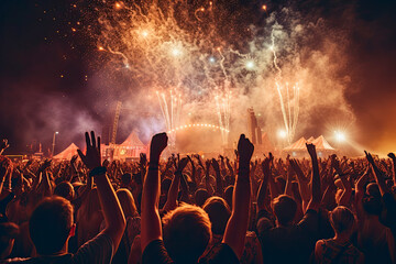 Happy new year celebration generative ai