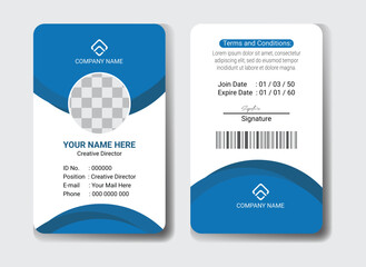 Modern and clean business id card template